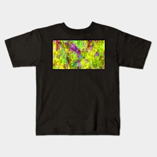 Yellow Shade Multi Coloured Abstract Kids T-Shirt